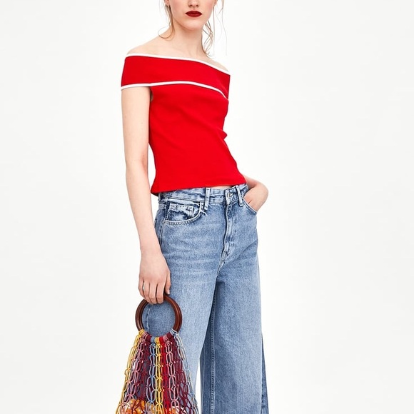 white off the shoulder t shirt